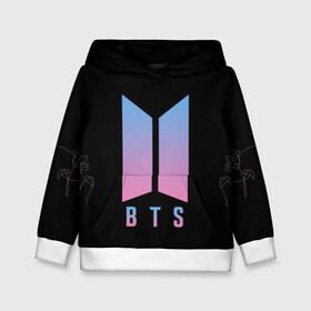 Детская толстовка 3D с принтом BTS LOVE YOURSELF в городе Новоалтайск, 100% полиэстер | двухслойный капюшон со шнурком для регулировки, мягкие манжеты на рукавах и по низу толстовки, спереди карман-кенгуру с мягким внутренним слоем | bangtan boys | bt21 | bts | bts army | bts stickers | j hope | jimin | jin | jungkook | k pop | rap monster | rapmon | suga | v | бтс | корея | стикеры bts