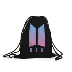 Рюкзак-мешок 3D с принтом BTS LOVE YOURSELF | БТС в городе Новоалтайск, 100% полиэстер | плотность ткани — 200 г/м2, размер — 35 х 45 см; лямки — толстые шнурки, застежка на шнуровке, без карманов и подкладки | bangtan boys | bt21 | bts | bts army | bts stickers | j hope | jimin | jin | jungkook | k pop | rap monster | rapmon | suga | v | бтс | корея | стикеры bts