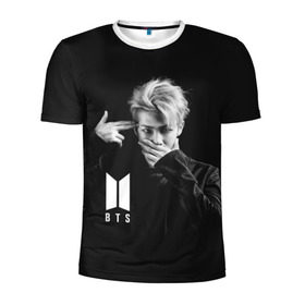 Мужская футболка 3D спортивная с принтом BTS RAP MONSTER в городе Новоалтайск, 100% полиэстер с улучшенными характеристиками | приталенный силуэт, круглая горловина, широкие плечи, сужается к линии бедра | Тематика изображения на принте: bangtan boys | bt21 | bts | bts army | bts stickers | j hope | jimin | jin | jungkook | k pop | rap monster | rapmon | suga | v | бтс | корея | стикеры bts