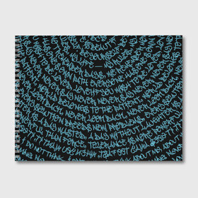 Альбом для рисования с принтом Каллиграфити в городе Новоалтайск, 100% бумага
 | матовая бумага, плотность 200 мг. | Тематика изображения на принте: арт | буквы | граффити | каллиграфия | лампас | неон | покрас | слова | стритарт | текст | улица