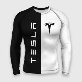 Мужской рашгард 3D с принтом TESLA в городе Новоалтайск,  |  | car | elon | motors | musk | tesla | авто | автомобиль | илон | кар | лого | маск | машина | моторс | тесла | тэсла