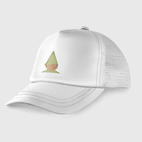 Детская кепка тракер с принтом Gnome Child в городе Новоалтайск, Козырек - 100% хлопок. Кепка - 100% полиэстер, Задняя часть - сетка | универсальный размер, пластиковая застёжка | game | gnome child | meme | mmorpg | rune fag | runescape | гном ребёнок | игра | мем | мморпг | рунскейп