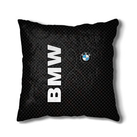 Подушка 3D с принтом BMW в городе Новоалтайск, наволочка – 100% полиэстер, наполнитель – холлофайбер (легкий наполнитель, не вызывает аллергию). | состоит из подушки и наволочки. Наволочка на молнии, легко снимается для стирки | bmw | авто | автомобиль | бмв | логотип | машина | надпись | текстура