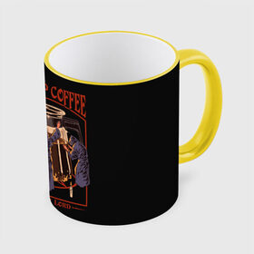 Кружка 3D с принтом Worship Coffee в городе Новоалтайск, керамика | ёмкость 330 мл | 80 е | 80s | 90 е | 90s | oldschool | retro | retrowave | stranger thing | vintage | винтаж | олдскул | ретро | ретровейв | странные дела