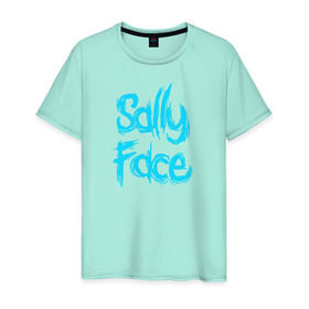 Мужская футболка хлопок с принтом SALLY FACE в городе Новоалтайск, 100% хлопок | прямой крой, круглый вырез горловины, длина до линии бедер, слегка спущенное плечо. | face | game | horror | sally | sally face | игра | мальчик с протезом | салли | салли фейс | ужасы
