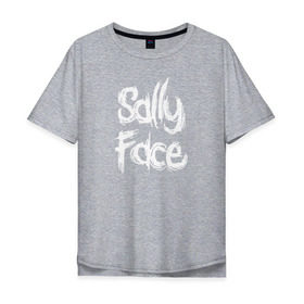 Мужская футболка хлопок Oversize с принтом SALLY FACE в городе Новоалтайск, 100% хлопок | свободный крой, круглый ворот, “спинка” длиннее передней части | face | game | horror | sally | sally face | игра | мальчик с протезом | салли | салли фейс | ужасы
