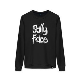 Женский свитшот хлопок с принтом SALLY FACE в городе Новоалтайск, 100% хлопок | прямой крой, круглый вырез, на манжетах и по низу широкая трикотажная резинка  | face | game | horror | sally | sally face | игра | мальчик с протезом | салли | салли фейс | ужасы