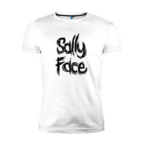 Мужская футболка премиум с принтом SALLY FACE в городе Новоалтайск, 92% хлопок, 8% лайкра | приталенный силуэт, круглый вырез ворота, длина до линии бедра, короткий рукав | face | game | horror | sally | sally face | игра | мальчик с протезом | салли | салли фейс | ужасы