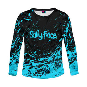Женский лонгслив 3D с принтом SALLY FACE в городе Новоалтайск, 100% полиэстер | длинные рукава, круглый вырез горловины, полуприлегающий силуэт | face | game | horror | sally | sally face | игра | мальчик с протезом | салли | салли фейс | ужасы