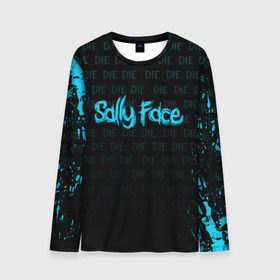 Мужской лонгслив 3D с принтом SALLY FACE в городе Новоалтайск, 100% полиэстер | длинные рукава, круглый вырез горловины, полуприлегающий силуэт | death | die | face | game | horror | sally | sally face | игра | мальчик с протезом | салли | салли фейс | ужасы