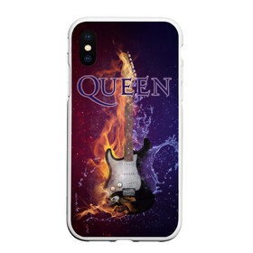 Чехол для iPhone XS Max матовый с принтом Queen в городе Новоалтайск, Силикон | Область печати: задняя сторона чехла, без боковых панелей | Тематика изображения на принте: queen | брайан мэи | британская | группа | джон дикон | королева | роджер тейлор | рок | фредди меркьюри