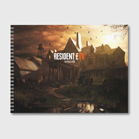 Альбом для рисования с принтом RESIDENT EVIL 7 в городе Новоалтайск, 100% бумага
 | матовая бумага, плотность 200 мг. | biohazard | biohazard 7 | crocodile | fang | game | hand | monster | new umbrella | resident evil | resident evil 7 | umbrella | umbrella corp | umbrella corporation | zombie