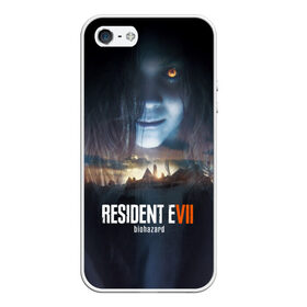 Чехол для iPhone 5/5S матовый с принтом Resident Evil 7 в городе Новоалтайск, Силикон | Область печати: задняя сторона чехла, без боковых панелей | biohazard | biohazard 7 | crocodile | fang | game | hand | monster | new umbrella | resident evil | resident evil 7 | umbrella | umbrella corp | umbrella corporation | zombie