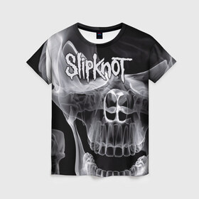 Женская футболка 3D с принтом Slipknot в городе Новоалтайск, 100% полиэфир ( синтетическое хлопкоподобное полотно) | прямой крой, круглый вырез горловины, длина до линии бедер | slipknot | грув | группа | джои джордисон | кори тейлор | метал | мик томсон | ню | петля | рок | слипкнот | удавка