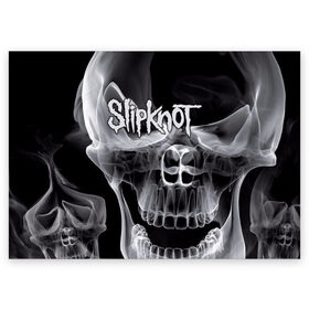 Поздравительная открытка с принтом Slipknot в городе Новоалтайск, 100% бумага | плотность бумаги 280 г/м2, матовая, на обратной стороне линовка и место для марки
 | Тематика изображения на принте: slipknot | грув | группа | джои джордисон | кори тейлор | метал | мик томсон | ню | петля | рок | слипкнот | удавка