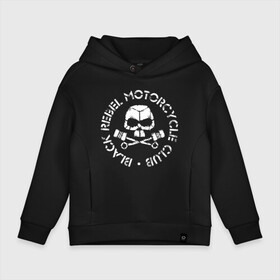 Детское худи Oversize хлопок с принтом Black Rebel Motorcycle Club в городе Новоалтайск, френч-терри — 70% хлопок, 30% полиэстер. Мягкий теплый начес внутри —100% хлопок | боковые карманы, эластичные манжеты и нижняя кромка, капюшон на магнитной кнопке | Тематика изображения на принте: black rebel motorcycle club | brmc | rock | группы | инди | музыка | рок | рок н ролл