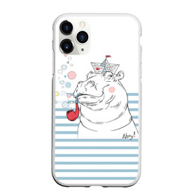 Чехол для iPhone 11 Pro матовый с принтом Бегемот моряк в городе Новоалтайск, Силикон |  | Тематика изображения на принте: a | blush | bubbles | cap | deck | hippo | pipe | sailor | sea | ship | smokes | stripes | бегемот | графика | детский | искусство | картинка | корабль | крутой | лучший | мода | модный | молодёжная | море | моряк | палуба | пилотка | полосы