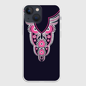 Чехол для iPhone 13 mini с принтом Сова в городе Новоалтайск,  |  | art | b | birds | drawing | graphics | look | night | ornament | owl | pattern | picture | predator | взгляд | графика | искусство | картинка | крутой | лучший | мода | модный | молодёжная | ночной | орнамент | птицы | рисунок | розовый | сова