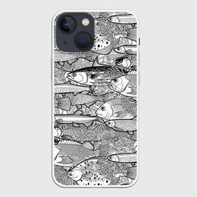 Чехол для iPhone 13 mini с принтом Рыбы в городе Новоалтайск,  |  | algae | corals | depth | drawing | fish | g | picture | plants | underwater | water | world | белый | вода | водоросли | глубина | графика | картинка | кораллы | красивый | крутой | лучший | мир | мода | модный | молодёжная | подводный