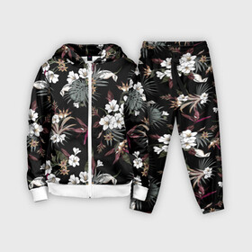 Детский костюм 3D с принтом Белые цветы в городе Новоалтайск,  |  | bouquets | field | flora | flowers | leaves | pat | букеты | графика | искусство | картинка | красивый | красный | крутой | листья | мода | модный | молодёжная | орнамент | полевые | рисунок | розы | рукоделие | стиль
