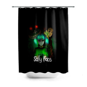 Штора 3D для ванной с принтом Sally Face в городе Новоалтайск, 100% полиэстер | плотность материала — 100 г/м2. Стандартный размер — 146 см х 180 см. По верхнему краю — пластиковые люверсы для креплений. В комплекте 10 пластиковых колец | blue | diane | face | fisher | gizmo | henry | johnson | killer | larry | sally | генри | гизмо | джонсон | диана | ларри | лицо | салли | фейс | фишер