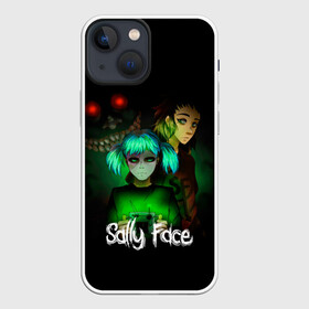 Чехол для iPhone 13 mini с принтом Sally Face в городе Новоалтайск,  |  | blue | diane | face | fisher | gizmo | henry | johnson | killer | larry | sally | генри | гизмо | джонсон | диана | ларри | лицо | салли | фейс | фишер