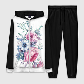Женский костюм 3D с принтом Цветы в городе Новоалтайск,  |  | bouquets | flowers | pattern | roses | букеты | графика | жёлтый | зелёный | искусство | картинка | красивый | крутой | листья | мода | модный | молодёжная | оранжевый | орнамент | рисунок | розовый | розы | рукоделие