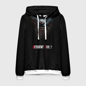 Мужская толстовка 3D с принтом Resident Evil 2 в городе Новоалтайск, 100% полиэстер | двухслойный капюшон со шнурком для регулировки, мягкие манжеты на рукавах и по низу толстовки, спереди карман-кенгуру с мягким внутренним слоем. | Тематика изображения на принте: biohazard | biohazard 7 | crocodile | fang | game | hand | monster | new umbrella | resident evil | resident evil 7 | umbrella | umbrella corp | umbrella corporation | zombie