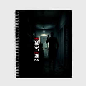 Тетрадь с принтом Resident Evil 2 в городе Новоалтайск, 100% бумага | 48 листов, плотность листов — 60 г/м2, плотность картонной обложки — 250 г/м2. Листы скреплены сбоку удобной пружинной спиралью. Уголки страниц и обложки скругленные. Цвет линий — светло-серый
 | Тематика изображения на принте: biohazard | biohazard 7 | crocodile | fang | game | hand | monster | new umbrella | resident evil | resident evil 7 | umbrella | umbrella corp | umbrella corporation | zombie