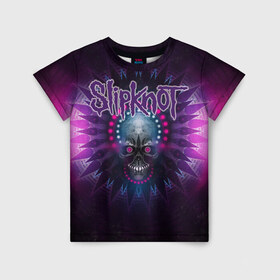 Детская футболка 3D с принтом Slipknot в городе Новоалтайск, 100% гипоаллергенный полиэфир | прямой крой, круглый вырез горловины, длина до линии бедер, чуть спущенное плечо, ткань немного тянется | slipknot | грув | группа | джои джордисон | кори тейлор | метал | мик томсон | ню | петля | рок | слипкнот | удавка