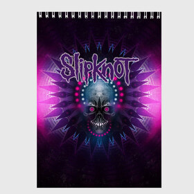 Скетчбук с принтом Slipknot в городе Новоалтайск, 100% бумага
 | 48 листов, плотность листов — 100 г/м2, плотность картонной обложки — 250 г/м2. Листы скреплены сверху удобной пружинной спиралью | slipknot | грув | группа | джои джордисон | кори тейлор | метал | мик томсон | ню | петля | рок | слипкнот | удавка