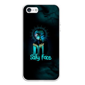Чехол для iPhone 5/5S матовый с принтом Sally Face в городе Новоалтайск, Силикон | Область печати: задняя сторона чехла, без боковых панелей | sally face | гизмо | девид | девочка | игра | лари | ларри | мальчик | маска | мрачная | на лице | пых | с протезом | сал | сали | салли | салли фейс | фейс | фэйс | эддисон | эшли