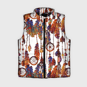 Женский жилет утепленный 3D с принтом Бохо в городе Новоалтайск,  |  | boho | hippie | белый | бохо | бусы | винтаж | графика | индейцы | искусство | камни | картинка | крутой | ловцы | лучший | милитари | мода | модный | молодёжная | ожелелье | перья | рисунок | сафари | снов