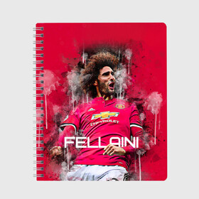 Тетрадь с принтом Fellaini в городе Новоалтайск, 100% бумага | 48 листов, плотность листов — 60 г/м2, плотность картонной обложки — 250 г/м2. Листы скреплены сбоку удобной пружинной спиралью. Уголки страниц и обложки скругленные. Цвет линий — светло-серый
 | de gea | fellaini | lukaku | manchester | manchester united | mufc | rooney | де хеа | лукаку | манчестер | манчестер юнайтед | феллайни | футбол