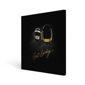 Холст квадратный с принтом Daft Punk в городе Новоалтайск, 100% ПВХ |  | daft punk | electronic | house | human | music | robot | дафт панк | музыка | синти поп | хаус | электроника