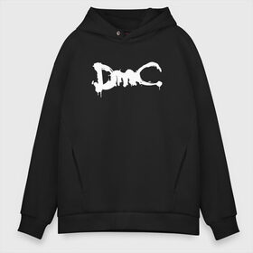 Мужское худи Oversize хлопок с принтом DMC (НА СПИНЕ) в городе Новоалтайск, френч-терри — 70% хлопок, 30% полиэстер. Мягкий теплый начес внутри —100% хлопок | боковые карманы, эластичные манжеты и нижняя кромка, капюшон на магнитной кнопке | dante | devil may cry | devil may cry 5 | dmc | game | hell | play | sword | ад | данте | игры | компьютерные игры 2019 | меч