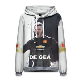 Мужская толстовка 3D с принтом De Gea в городе Новоалтайск, 100% полиэстер | двухслойный капюшон со шнурком для регулировки, мягкие манжеты на рукавах и по низу толстовки, спереди карман-кенгуру с мягким внутренним слоем. | Тематика изображения на принте: de gea | fellaini | lukaku | manchester | manchester united | mufc | rooney | де хеа | лукаку | манчестер | манчестер юнайтед | феллайни | футбол