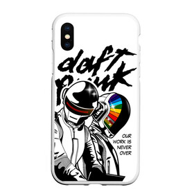Чехол для iPhone XS Max матовый с принтом Daft Punk в городе Новоалтайск, Силикон | Область печати: задняя сторона чехла, без боковых панелей | daft punk | electronic | house | human | music | robot | дафт панк | музыка | синти поп | хаус | электроника
