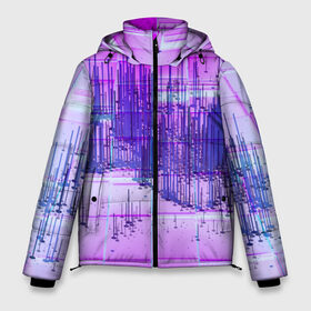 Мужская зимняя куртка 3D с принтом ABSTRACT NEON в городе Новоалтайск, верх — 100% полиэстер; подкладка — 100% полиэстер; утеплитель — 100% полиэстер | длина ниже бедра, свободный силуэт Оверсайз. Есть воротник-стойка, отстегивающийся капюшон и ветрозащитная планка. 

Боковые карманы с листочкой на кнопках и внутренний карман на молнии. | abstract | abstraction | comb | cyberpunk | texture | абстракция | бронь | броня | кибер панк | соты | стальные соты | текстуры