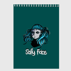 Скетчбук с принтом Sally Face в городе Новоалтайск, 100% бумага
 | 48 листов, плотность листов — 100 г/м2, плотность картонной обложки — 250 г/м2. Листы скреплены сверху удобной пружинной спиралью | blue | diane | face | fisher | gizmo | henry | johnson | killer | larry | sally | генри | гизмо | джонсон | диана | ларри | лицо | салли | фейс | фишер