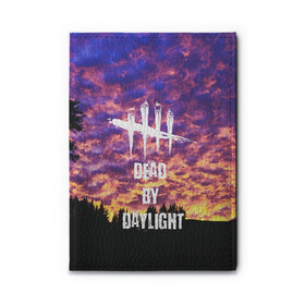 Обложка для автодокументов с принтом DEAD BY DAYLIGHT в городе Новоалтайск, натуральная кожа |  размер 19,9*13 см; внутри 4 больших “конверта” для документов и один маленький отдел — туда идеально встанут права | dead by daylight | game | hillbilly | maniacs | trapper | wraith | деревенщина | игра | мертвые днем | охотник | призрак