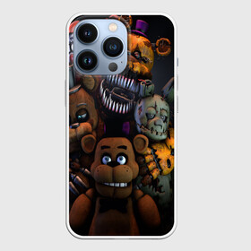 Чехол для iPhone 13 Pro с принтом Five Nights at Freddys в городе Новоалтайск,  |  | five nights at freddy s | game | horror | игры | механические куклы | ночь | охранник | пять ночей у фредди | светящиеся глаза | ужас