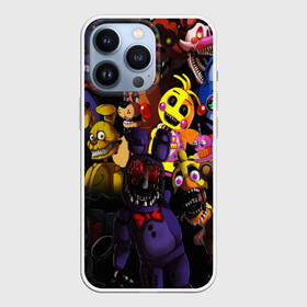 Чехол для iPhone 13 Pro с принтом Five Nights at Freddys в городе Новоалтайск,  |  | five nights at freddy s | game | horror | игры | механические куклы | ночь | охранник | пять ночей у фредди | светящиеся глаза | ужас