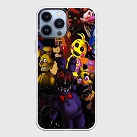 Чехол для iPhone 13 Pro Max с принтом Five Nights at Freddys в городе Новоалтайск,  |  | five nights at freddy s | game | horror | игры | механические куклы | ночь | охранник | пять ночей у фредди | светящиеся глаза | ужас