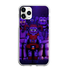 Чехол для iPhone 11 Pro Max матовый с принтом Five Nights at Freddys в городе Новоалтайск, Силикон |  | five nights at freddy s | game | horror | игры | механические куклы | ночь | охранник | пять ночей у фредди | светящиеся глаза | ужас