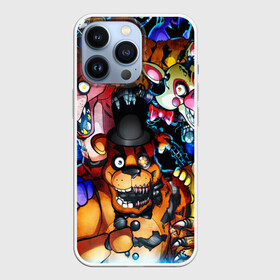Чехол для iPhone 13 Pro с принтом Five Nights at Freddys в городе Новоалтайск,  |  | five nights at freddy s | game | horror | игры | механические куклы | ночь | охранник | пять ночей у фредди | светящиеся глаза | ужас