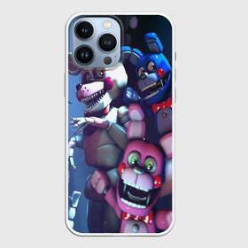 Чехол для iPhone 13 Pro Max с принтом Five Nights at Freddys в городе Новоалтайск,  |  | five nights at freddy s | game | horror | игры | механические куклы | ночь | охранник | пять ночей у фредди | светящиеся глаза | ужас