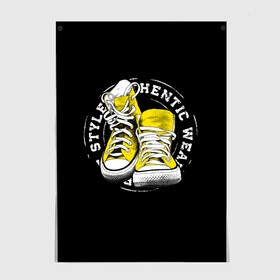 Постер с принтом Sporty style, sneakers в городе Новоалтайск, 100% бумага
 | бумага, плотность 150 мг. Матовая, но за счет высокого коэффициента гладкости имеет небольшой блеск и дает на свету блики, но в отличии от глянцевой бумаги не покрыта лаком | sport | streng | бег | белый | графика | жёлтый | искусство | картинка | кеды | крутой | лучший | мода | молодежная | надпись | обувь | путешествие | рисунок | сила | скорость | спорт | спортивная | стиль