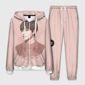 Мужской костюм 3D с принтом Kim Taehyung в городе Новоалтайск, 100% полиэстер | Манжеты и пояс оформлены тканевой резинкой, двухслойный капюшон со шнурком для регулировки, карманы спереди | bts | gucci | jeon jungkook | k pop | kim taehyung | korean pop | music | бтс | гуси | гучи | гуччи | кей поп | ким тхэ хён | коллаб | чон чонгук