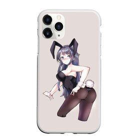 Чехол для iPhone 11 Pro матовый с принтом Bunny Girl в городе Новоалтайск, Силикон |  | Тематика изображения на принте: anime | rascal does not dream of bunny girl senpai | seishun buta yarou wa bunny girl senpai | аниме | сакурадзима май | сакута | этот глупый свин не понимает мечту девочки зайки